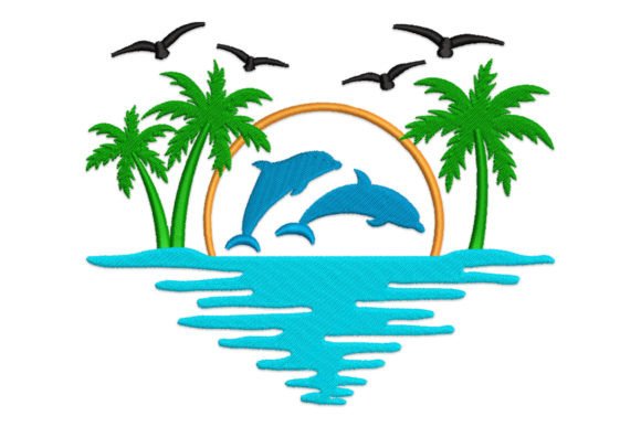 Beach Scene Embroidery Design Review