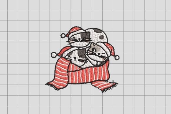 Christmas Cat with Scarf Embroidery Review