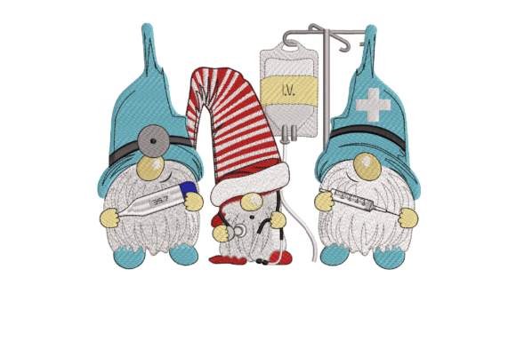 Healthcare Gnomes Embroidery Design Review
