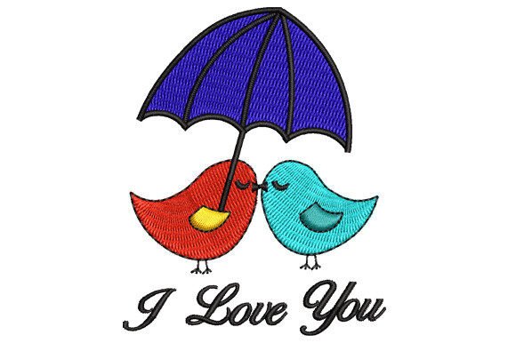 I Love You Loving Birds Embroidery Review