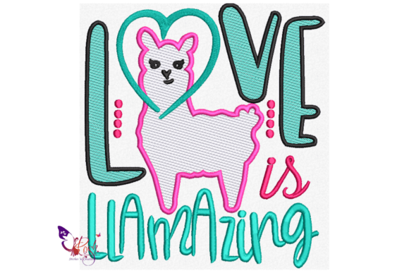 Love is Llamazing Embroidery Design Review