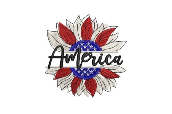 Review: American Flag with Sunflower