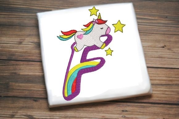 Unicorn Rainbow Letter F Review