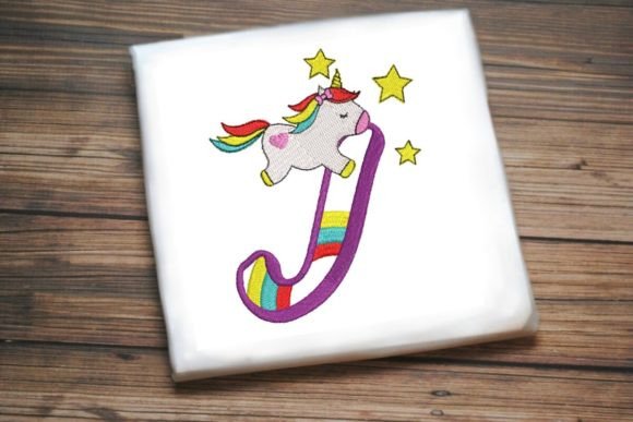 Unicorn Rainbow Letter J Embroidery Review